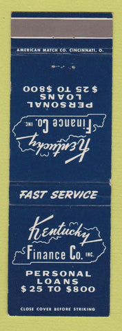 Matchbook Cover - Kentucky Finance Company Harlan KY WEAR