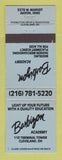 Matchbook Cover - Barbizon Modeling Academy Akron OH Cleveland