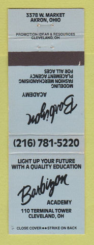 Matchbook Cover - Barbizon Modeling Academy Akron OH Cleveland