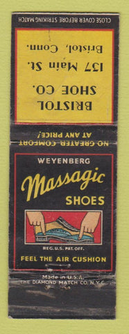 Matchbook Cover - Massagic Shoes Bristol CT WEAR