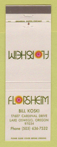 Matchbook Cover - Florsheim Shoes Bill Koski Lake Oswego OR