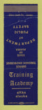 Matchbook Cover - Alaska Department of Safety Training Academy Sitka AK