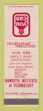 Matchbook Cover - Hawkeye Institute of Technology GED Studying
