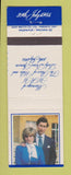 Matchbook Cover - Royal Wedding Princess Diana Prince Charles 1984