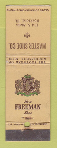 Matchbook Cover - Freeman Men's Shoes Master Rockford IL WEAR