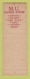 Matchbook Cover - Arizona State University Tempe AZ Memorial Union
