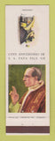 Matchbook Cover - Pope Papa Pius XII Catholic Religious