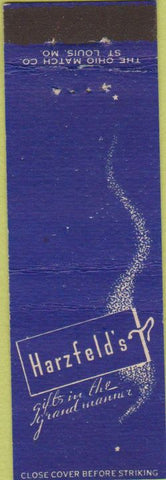 Matchbook Cover - Harzfeld's Gifts Midget