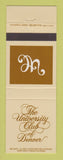 Matchbook Cover - University Club of Denver Colorado