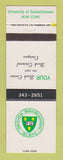 Matchbook Cover - University of Saskatchewan Book Store SK #2