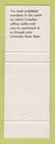 Matchbook Cover - University of Saskatchewan Book Store SK #2
