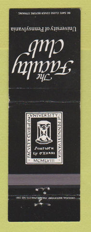 Matchbook Cover - University of Pennsylvania Faculty Club Philadelphia PA