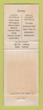 Matchbook Cover - Continental Airline Limo Bus Service Chicago IL WEAR