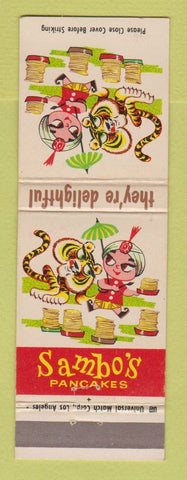 Matchbook Cover - Sambo's Pancakes CHAIN