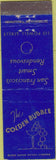 Matchbook Cover - Golden Bubble San Francisco CA Midget