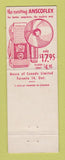 Matchbook Cover - Ansco Film Cameras