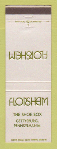 Matchbook Cover - Florsheim Shoes Gettysburg PA
