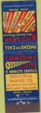 Matchbook Cover - Cash Loans Industrial Finance Butte MT Midget