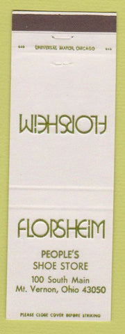 Matchbook Cover - Florsheim Shoes People Mount Vernon OH