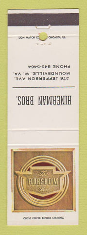 Matchbook Cover - Florsheim Shoes Hinerman Bros Moundsville WV