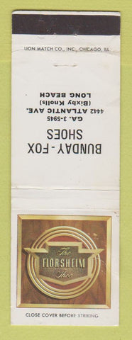 Matchbook Cover - Florsheim Shoes Bunday Fox Long Beach CA