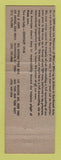 Matchbook Cover - POW MIA Help WEAR
