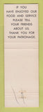 Matchbook Cover - Hang Chow Chinese Restaurant Rockville MD