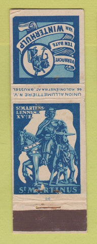Matchbook Cover - Union Allumettiere Brussels Belgium Lennick St Martinus