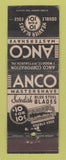 Matchbook Cover - Anco Razor Blades Pittsburgh PA WORN