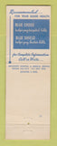 Matchbook Cover - Blue Cross Blue Shield Jackson MS