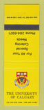 Matchbook Cover - University of Calgary AB
