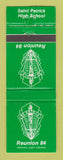 Matchbook Cover - Saint Patrick High School 1984 Reunion