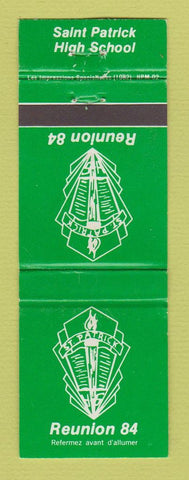 Matchbook Cover - Saint Patrick High School 1984 Reunion