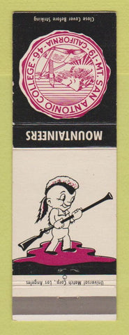 Matchbook Cover - Mount San Antonio College CA Mountaineers