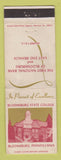 Matchbook Cover - Bloomsburg State College PA WORN