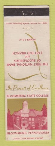 Matchbook Cover - Bloomsburg State College PA WORN
