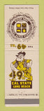 Matchbook Cover - Cal State Long Beach 49ers College CA WEAR