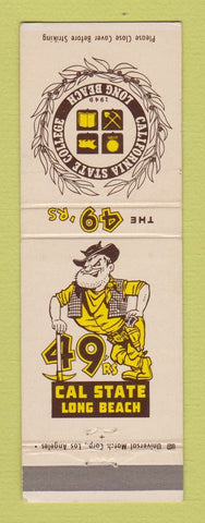 Matchbook Cover - Cal State Long Beach 49ers College CA WEAR