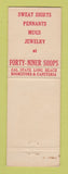Matchbook Cover - Cal State Long Beach 49ers College CA WEAR