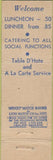 Matchbook Cover - Rollo Restaurant New York City Midget
