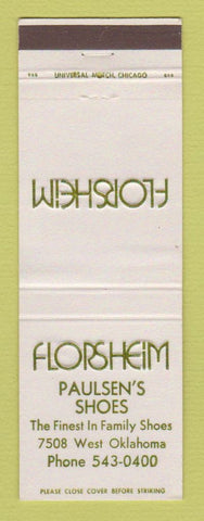 Matchbook Cover - Florsheim Shoes Paulsen's