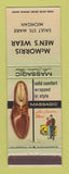 Matchbook Cover - Massagic Shoes McMorris Sault Ste Marie MI WEAR