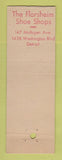 Matchbook Cover - Florsheim Shoes Detroit MI