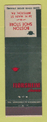 Matchbook Cover - Florsheim Shoes Boston Store Pittston PA