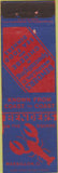 Matchbook Cover - Benders Massillon OH lobster Midget