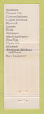 Matchbook Cover - Bruni Miller Contractors Monroe WI WEAR