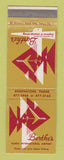 Matchbook Cover - Bartke's Restaurant Tampa FL Airport WORN BACK