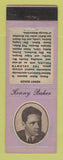 Matchbook Cover - 1930's Diamond Movie Stars Kenny Baker WEAR