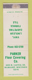 Matchbook Cover - Parker Floor Covering Milwaukee WI WEAR