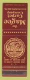 Matchbook Cover - Magee Carpet Company Bloomsburg PA